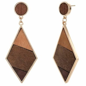 Boucles d'oreilles en bois