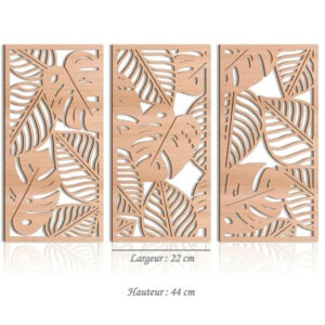 Décoration murale 44 x 22 - 3 pièces