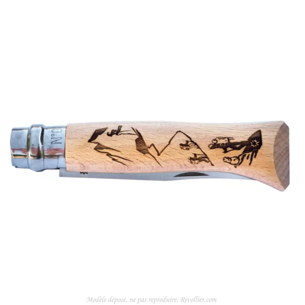 Opinel gravé randonnée marcheur