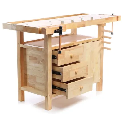 établi en bois pour sculpture