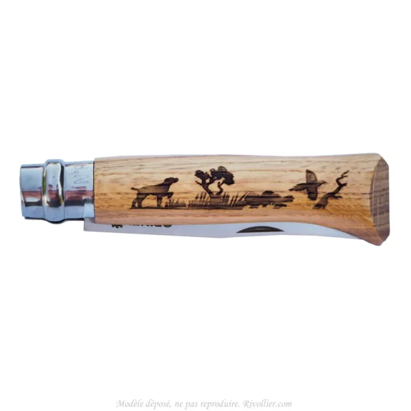Cadeau chasseur couteau chien de chasse p