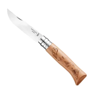 Couteau Opinel personnalisé gravé vélo cols