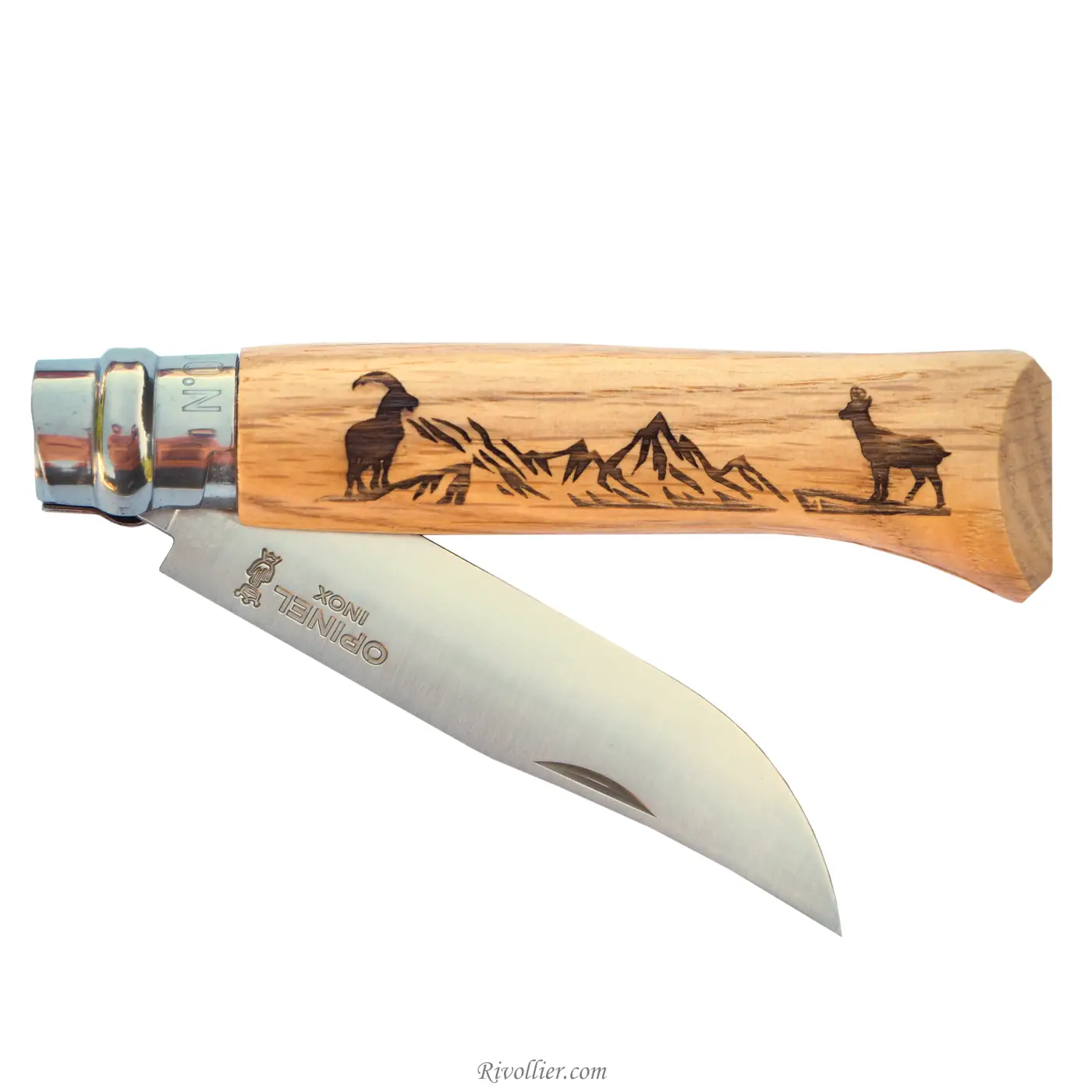 Opinel Gravé Montagne Bouquetin et chamois