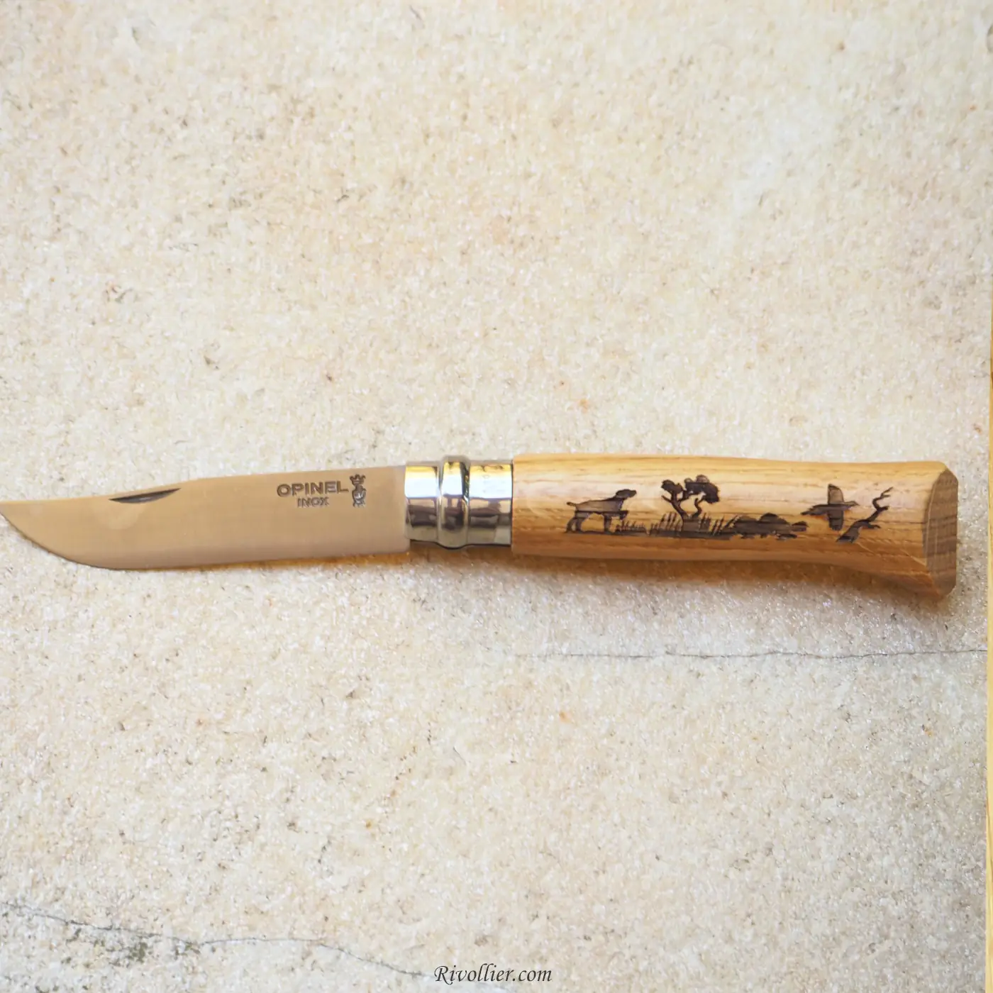 Opinel N°8 Gravé - Chien de chasse – Image 2
