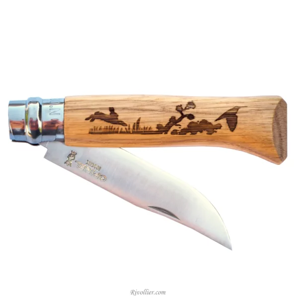 Opinel gravé lièvre personnalisé