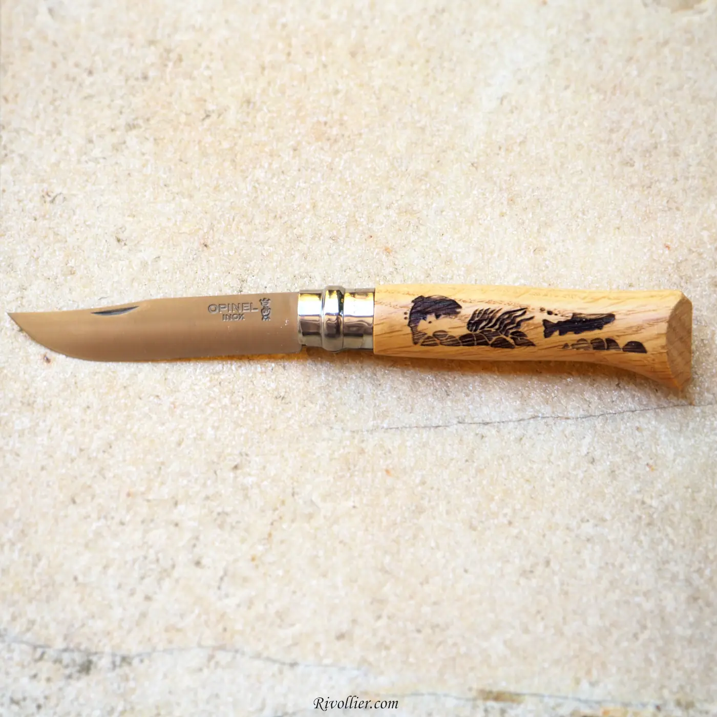 Opinel N°8 Gravé - Pêche – Image 2