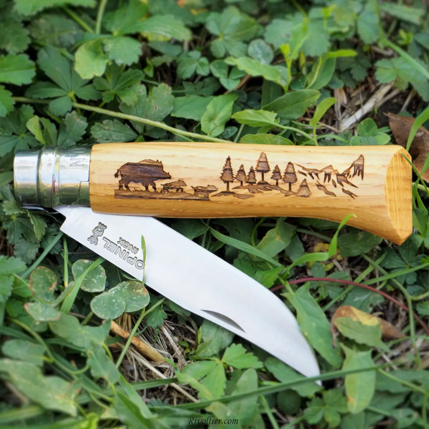 Opinel N°8 Gravé - Chasse - Sanglier – Image 4