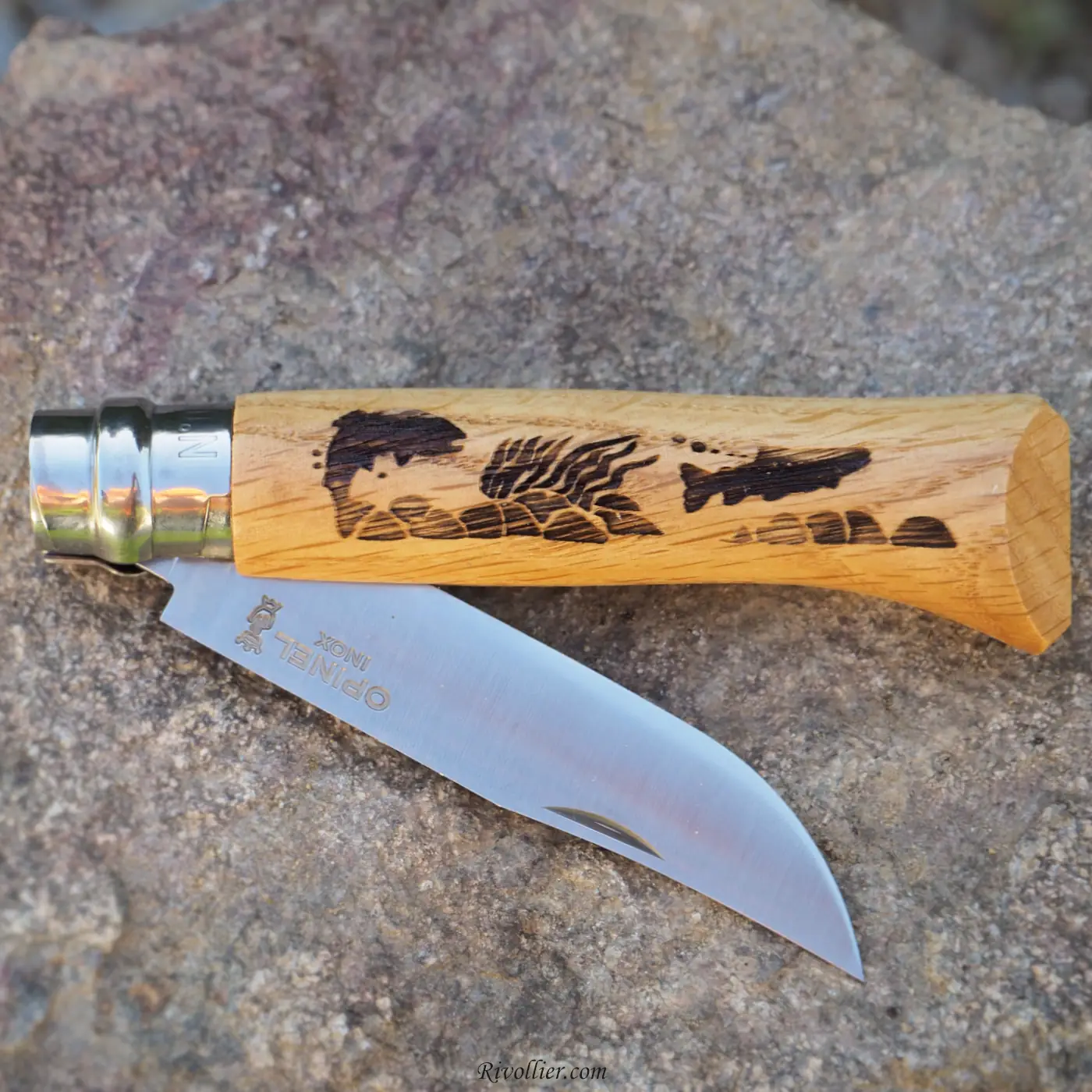 Opinel N°8 Gravé - Pêche – Image 3