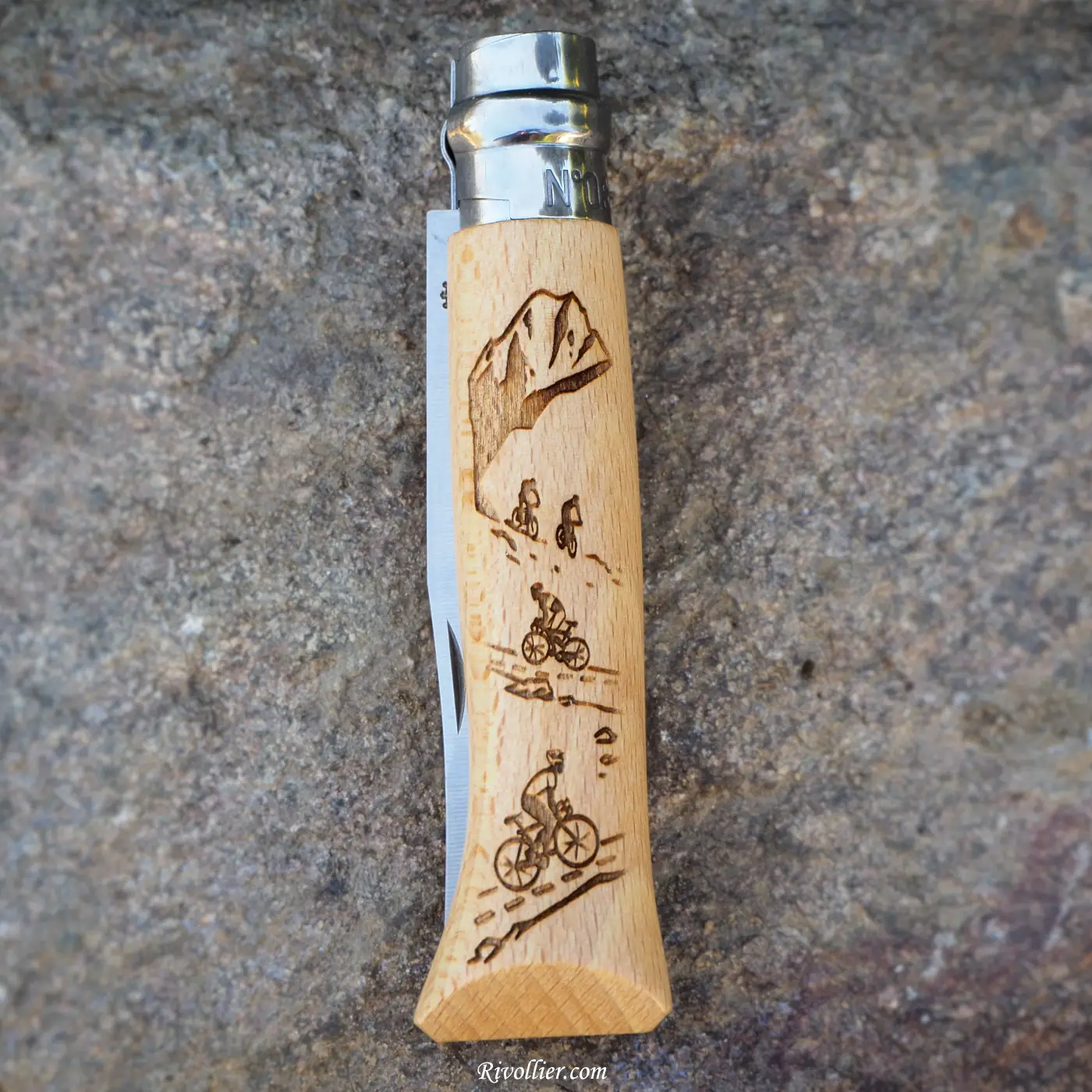 Opinel N°8 Gravé - Vélo – Image 4