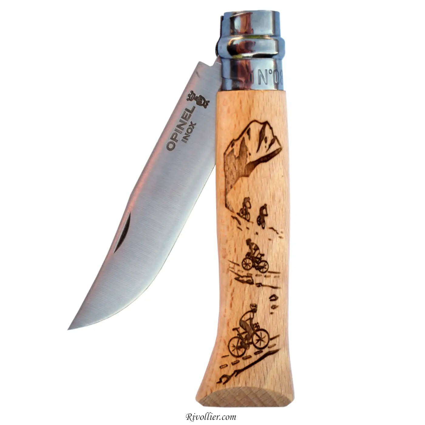 Opinel N°8 Gravé - Vélo – Image 2