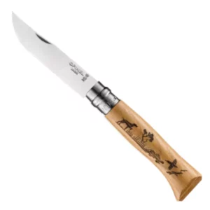 Opinel personnalisé gravé chien chasse
