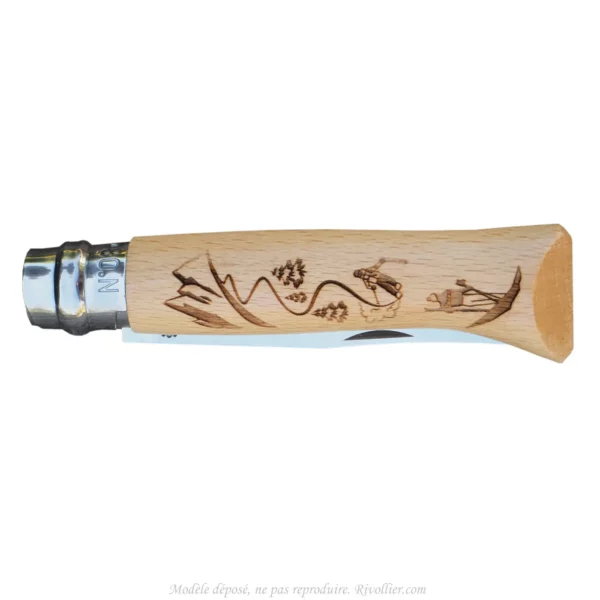 Opinel personnalisé idée cadeau ski
