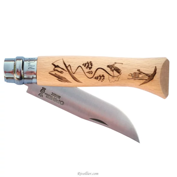 opinel personnalisé ski cadeau
