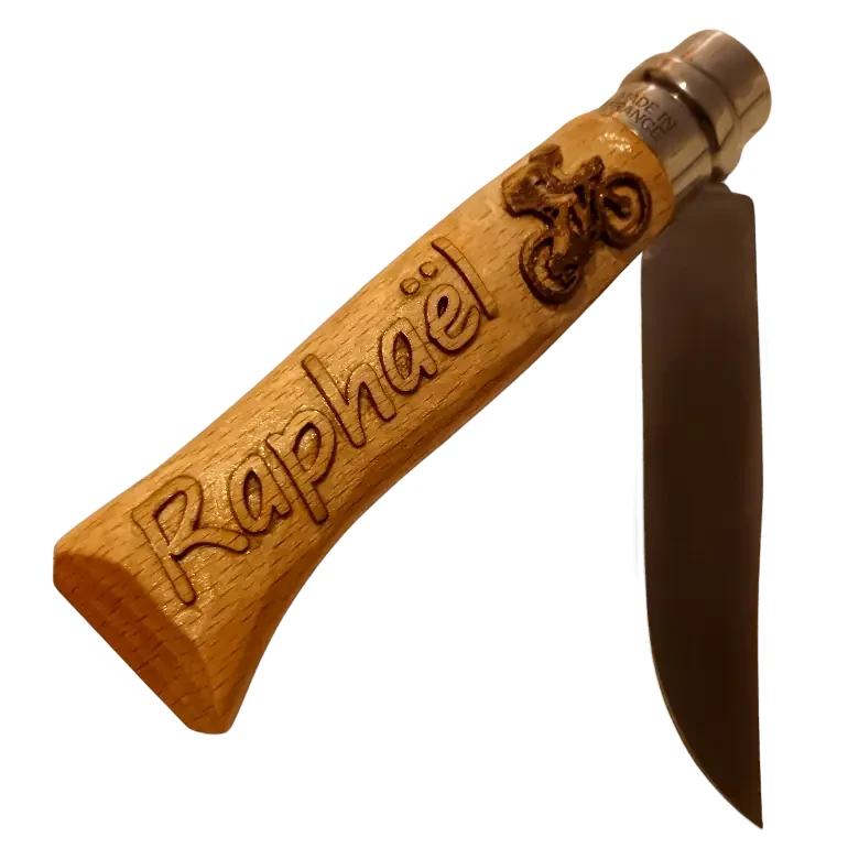 opinel prénom sculpté
