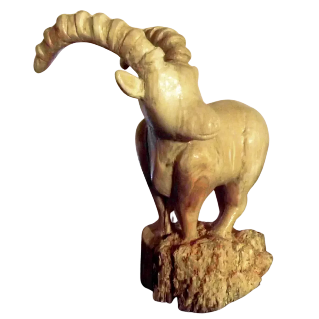 sculpture de bouquetin
