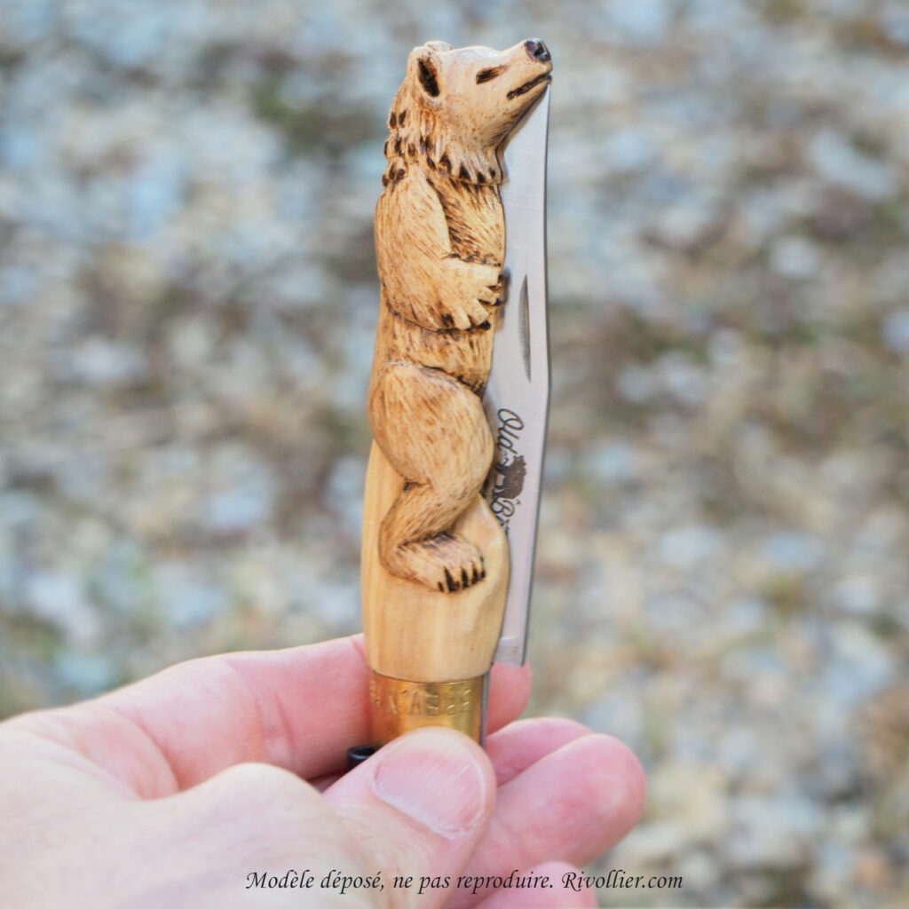Couteau Old Bear Ours main