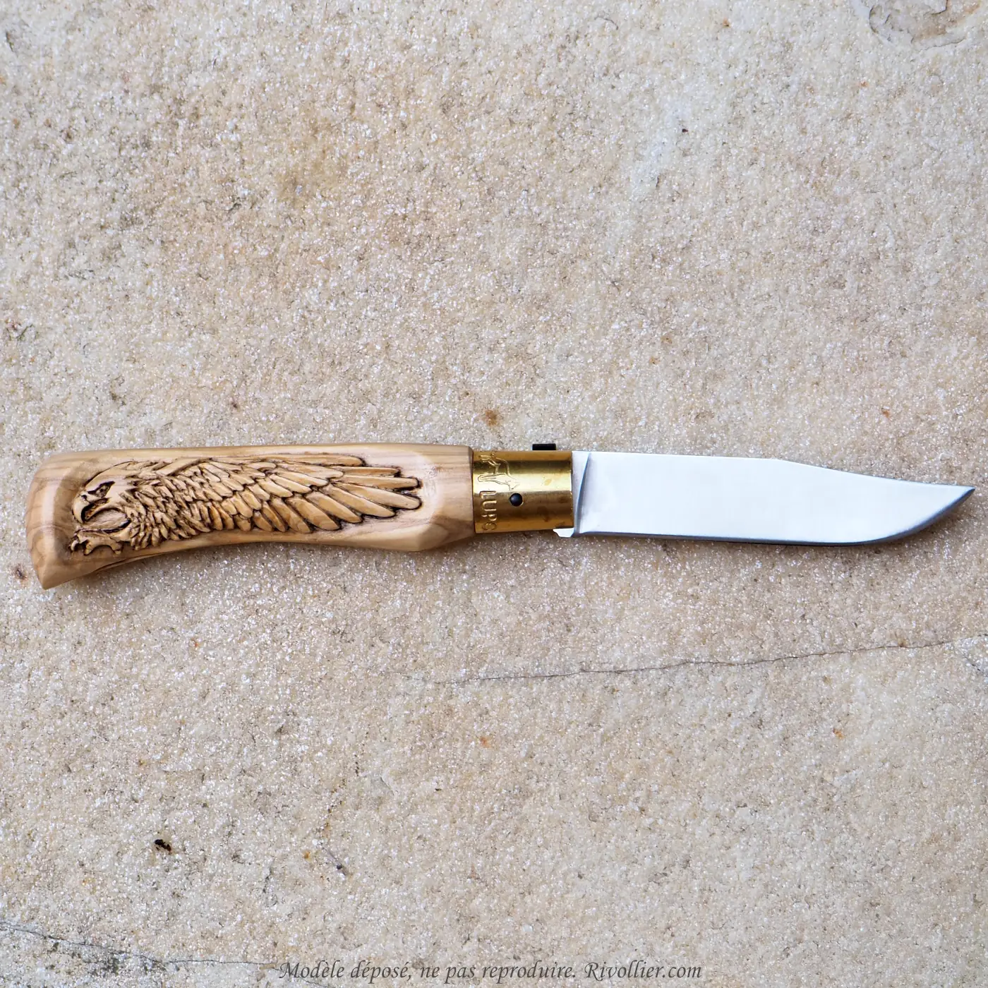 couteau personnalisé aigle