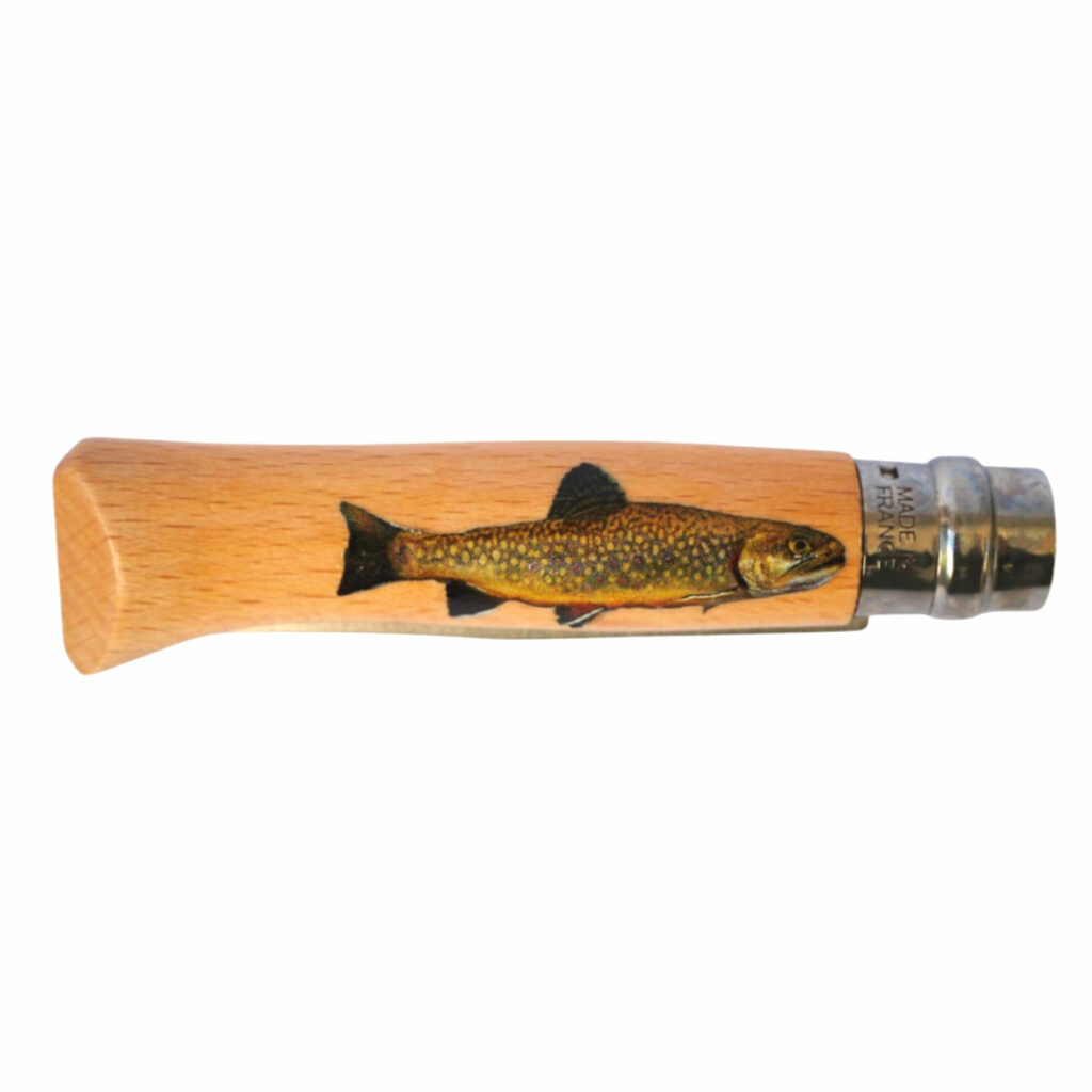 couteau personnalise pêche truite