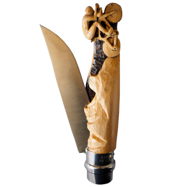 opinel personnalisé cycliste montagne
