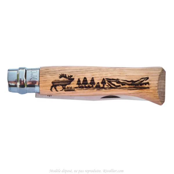 Cadeau chasseur couteau cerf p