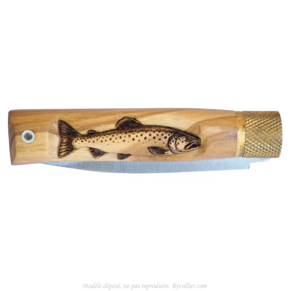 Cadeau pêcheur couteau truite