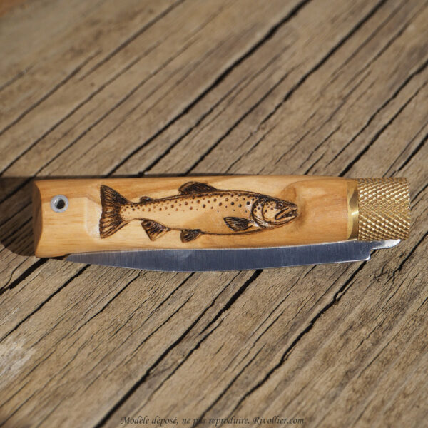Cadeau pêcheur couteau truite s2