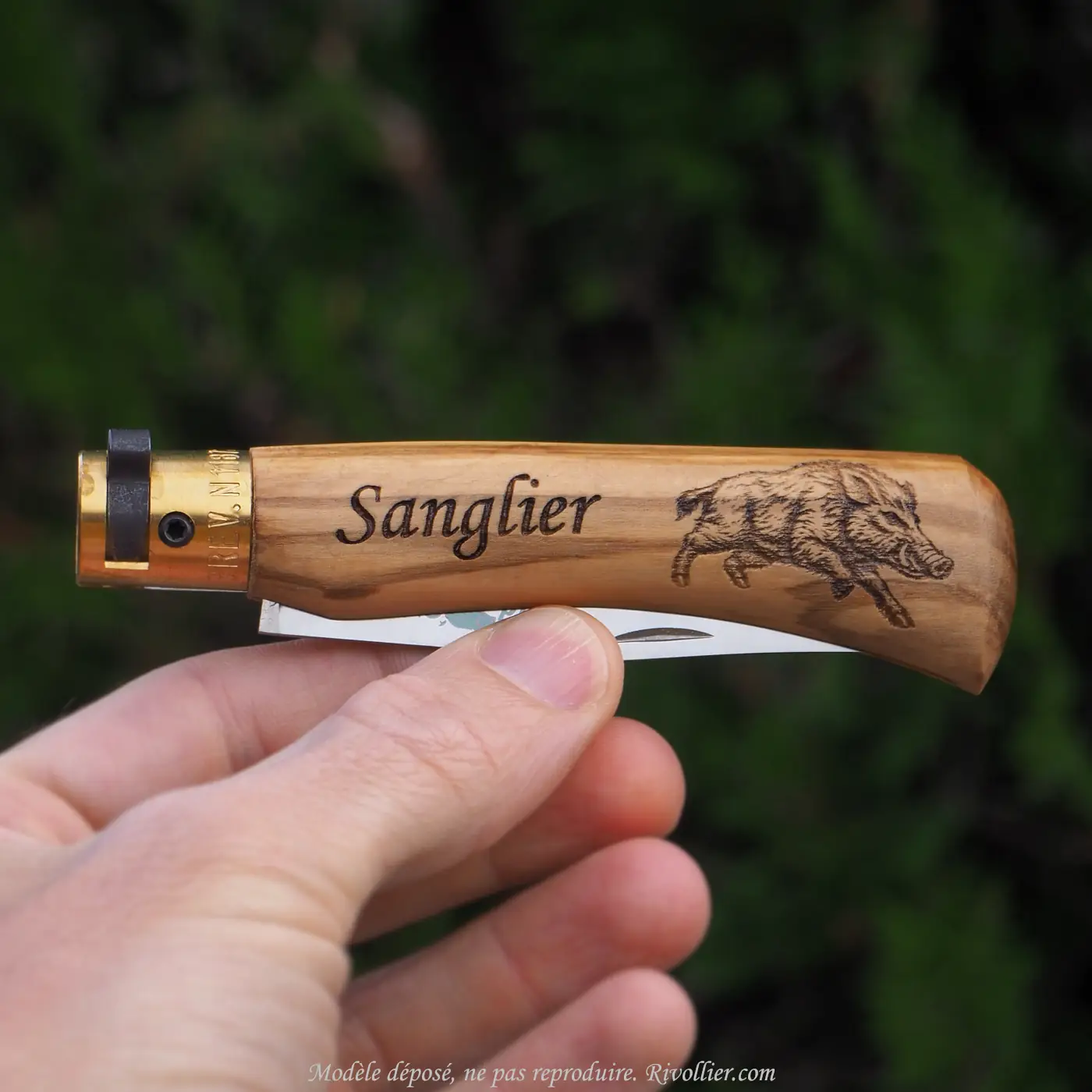 Cadeau pour chasseur couteau gravé