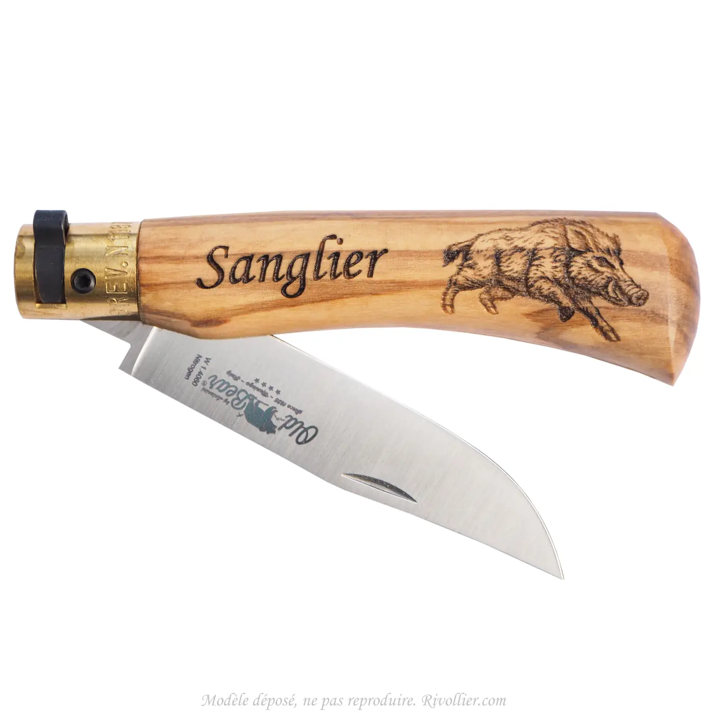 Couteau gravé - Sanglier – Image 2