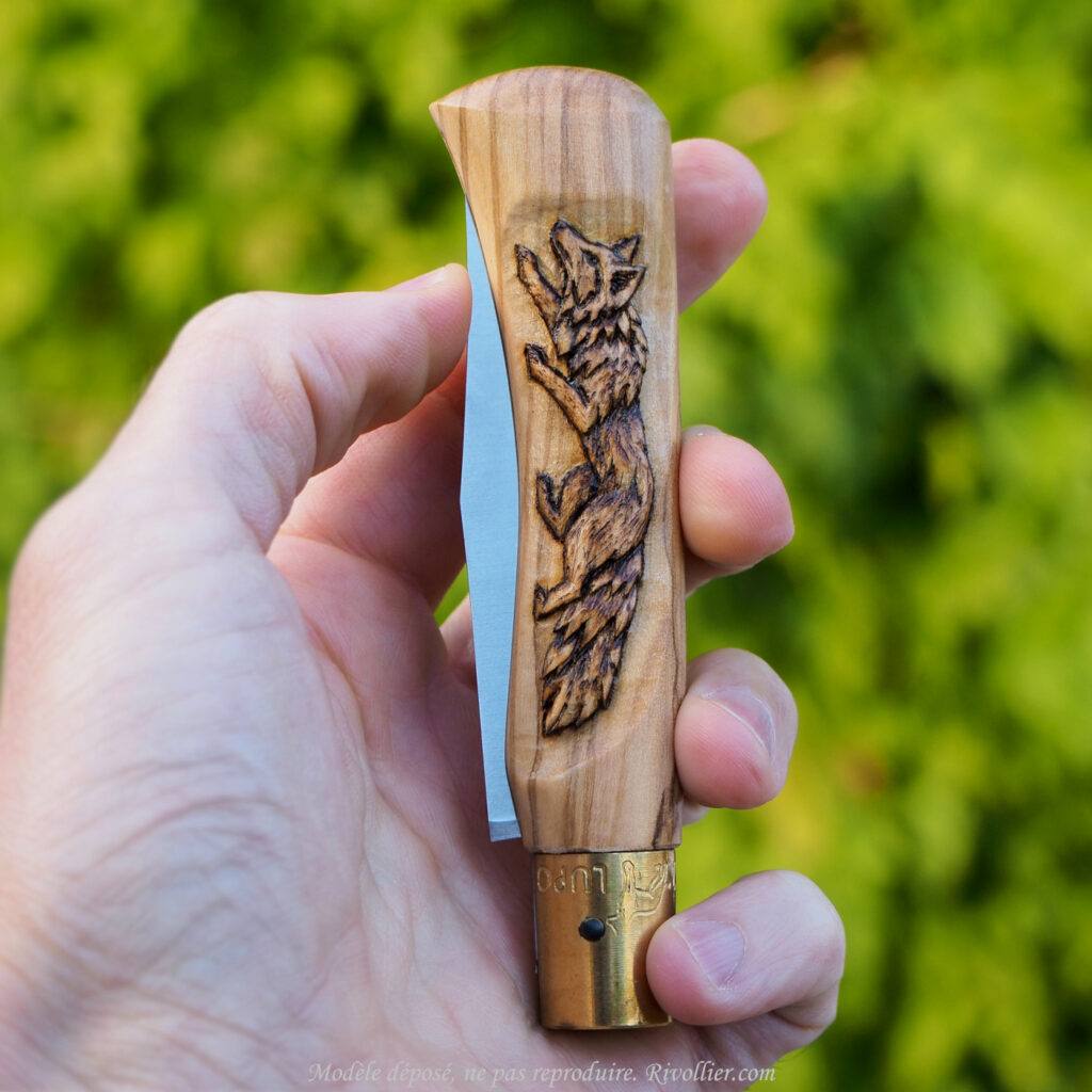 Couteau de type Opinel personnalisé Renard