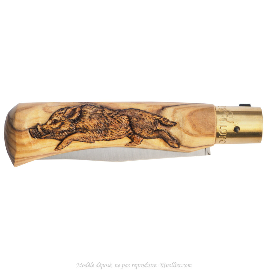 Couteau sanglier sculpté
