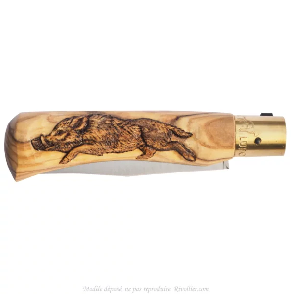 Couteau sanglier sculpté