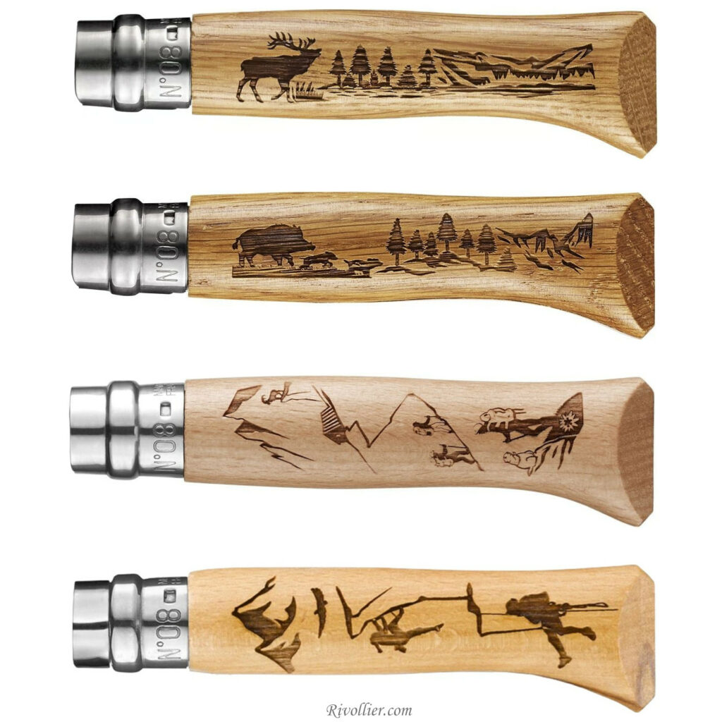 Opinels personnalisés sculptés