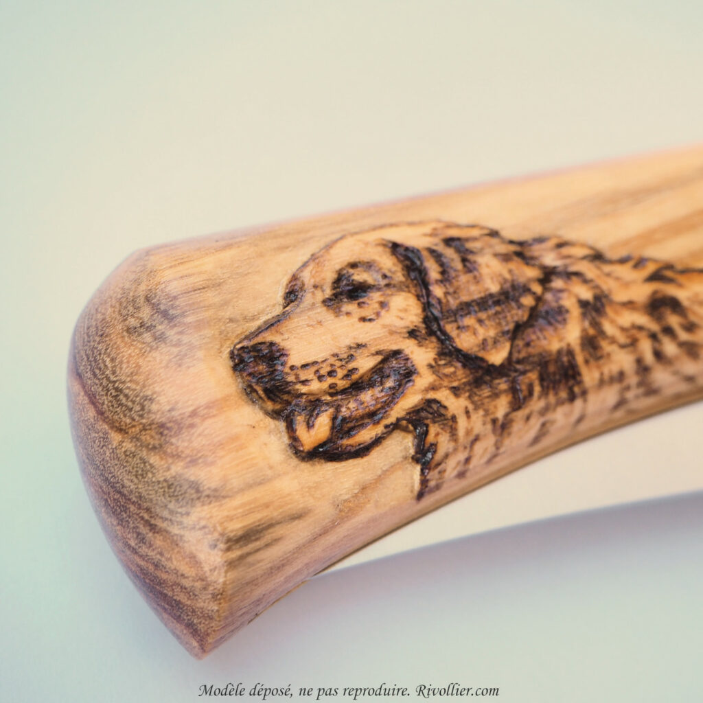 Sculpture chien Golden retriever