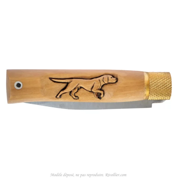 couteau chien de chasse