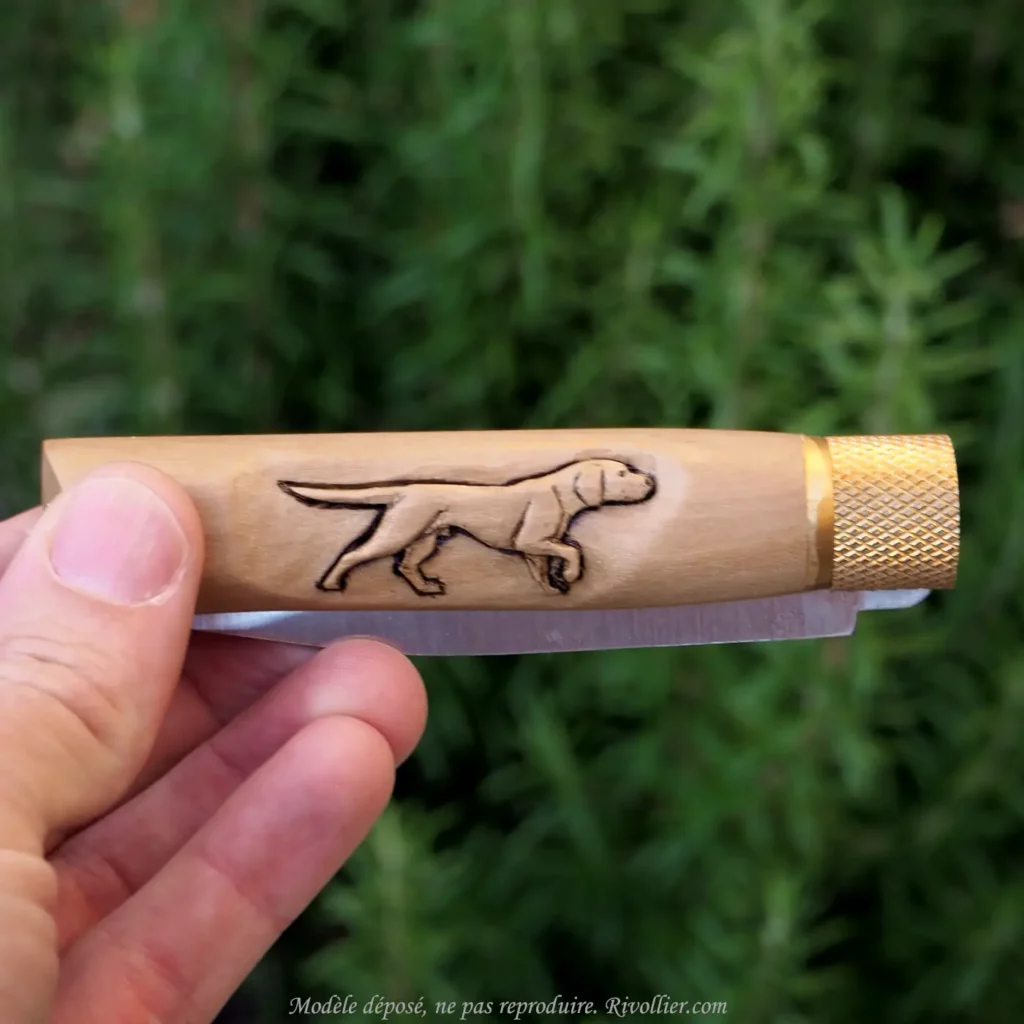 couteau chien de chasse t