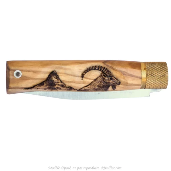 couteau personnalisé bouquetin