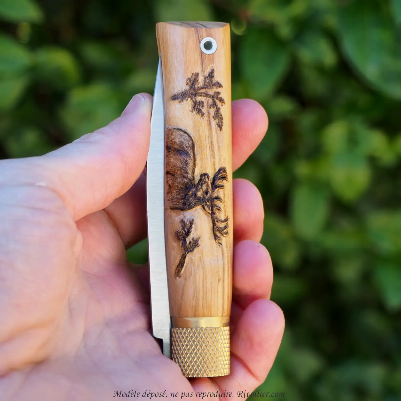 couteau personnalisé cerf