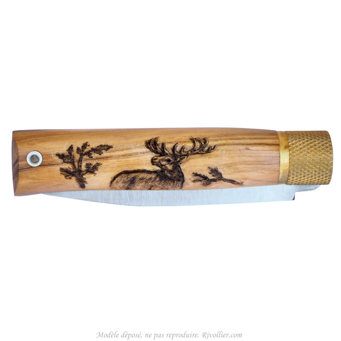 couteau personnalisé cerf
