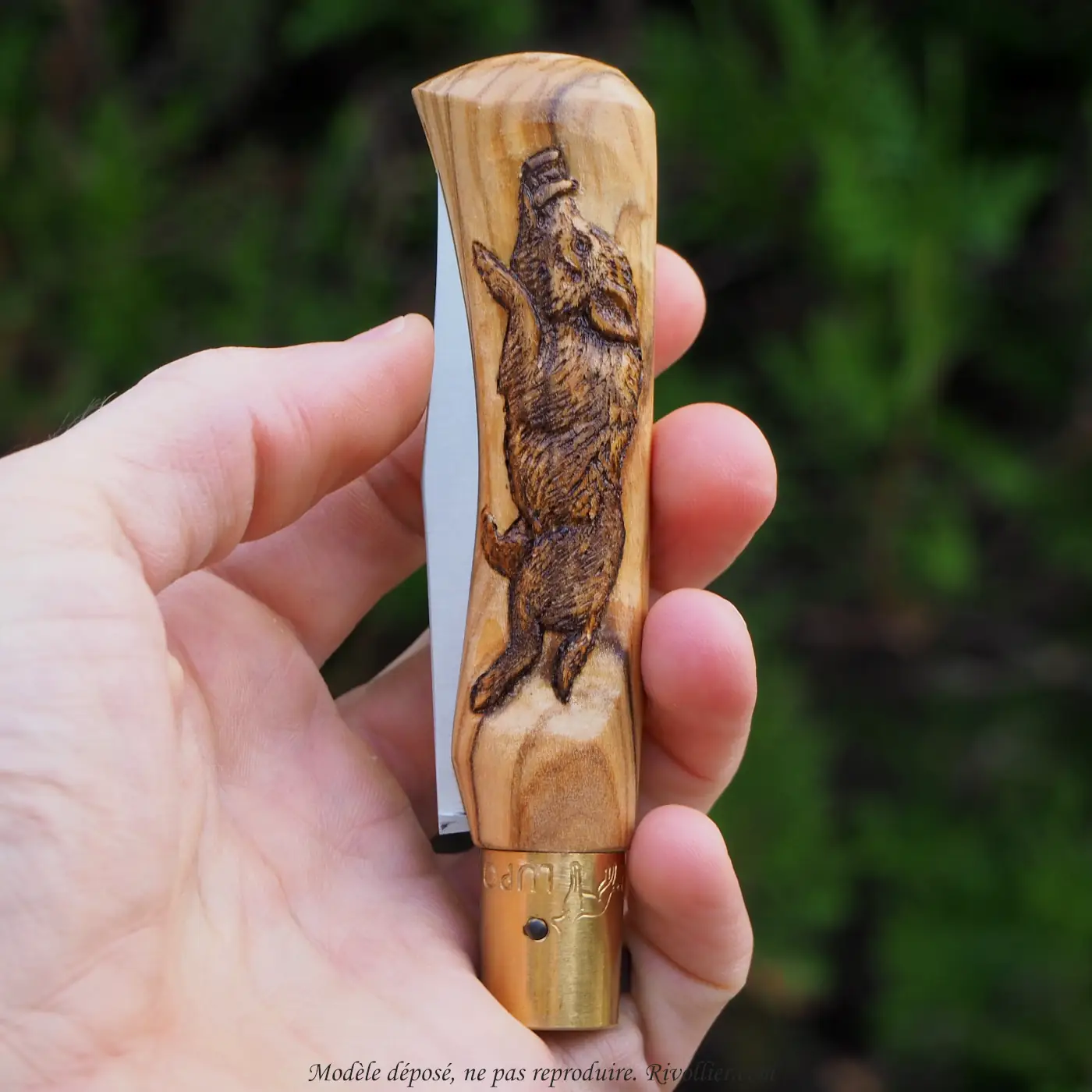 couteau personnalisé sanglier