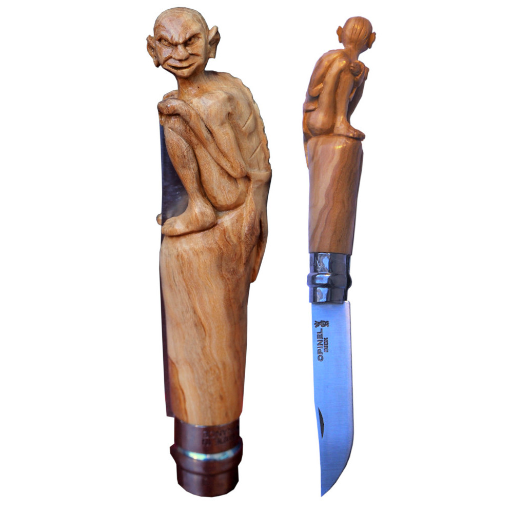 Vidéo de Gollum sculpté Opinel