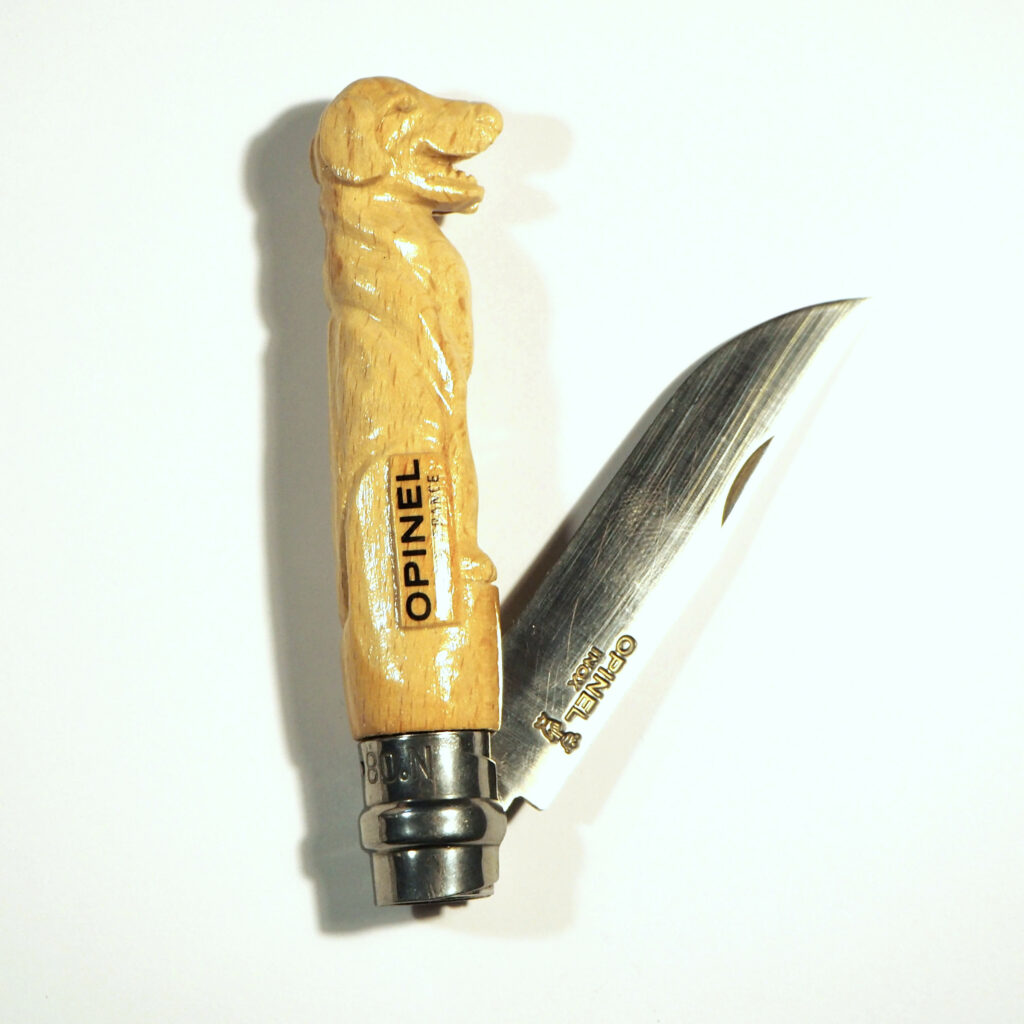 Opinel sculpté chien Golden